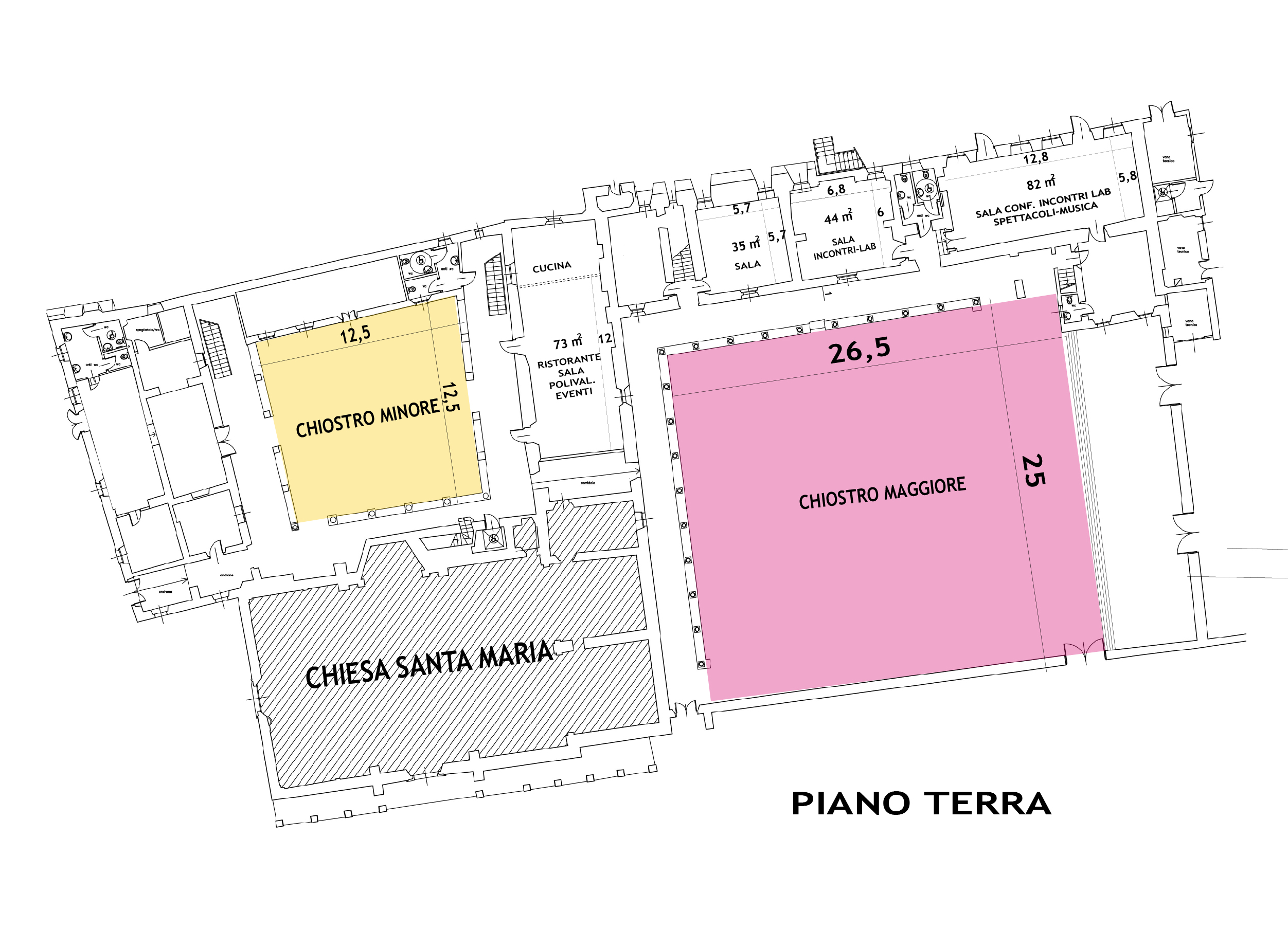 La mappa del Monastero del Lavello a Calolziocorte