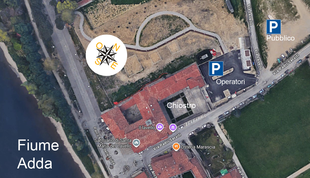 Mappa con i parcheggi